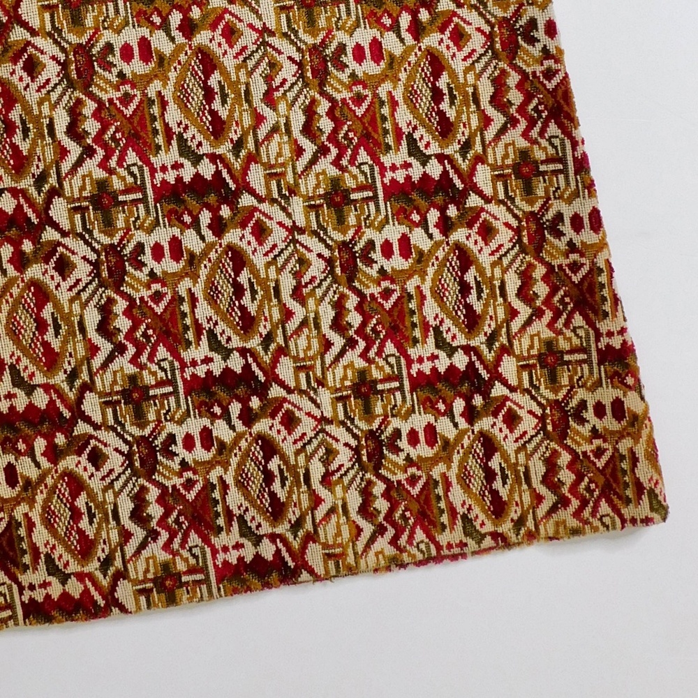 Vintage ANN TAYLOR Sportswear Tapestry Midi Skirt Textured Cottagecore Size 2 - Picture 8 of 11